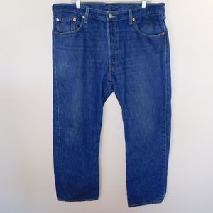 Levis 501 XX Jeans Size 40 x 30 Denim 5 Pocket Indigo Blue Button Fly Casual